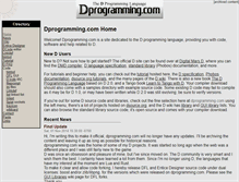 Tablet Screenshot of dprogramming.com
